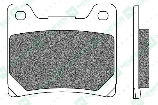 Newfren brzdové doštičky (zmes ROAD TOURING SINTERED) (2ks) M502-855