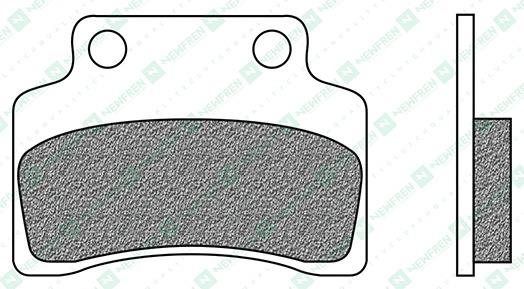 Newfren brzdové doštičky (zmes SCOOTER ACTIVE ORGANIC) (2ks) M502-887
