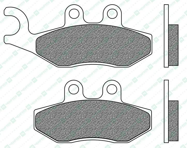 Newfren brzdové doštičky (zmes SCOOTER ELITE SINTERED) (2ks) M502-892