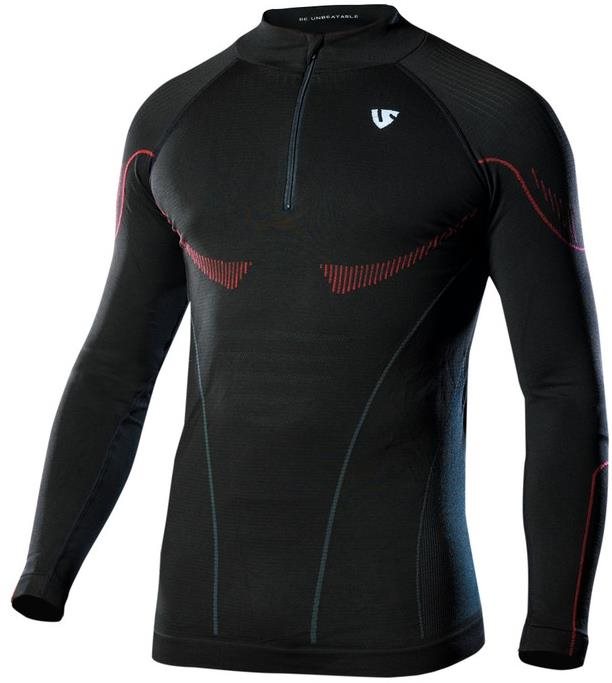Under Shield Termotričko s dlhým rukávom Hero Long sleeve Zip – warm čierne 2XL/3XL
