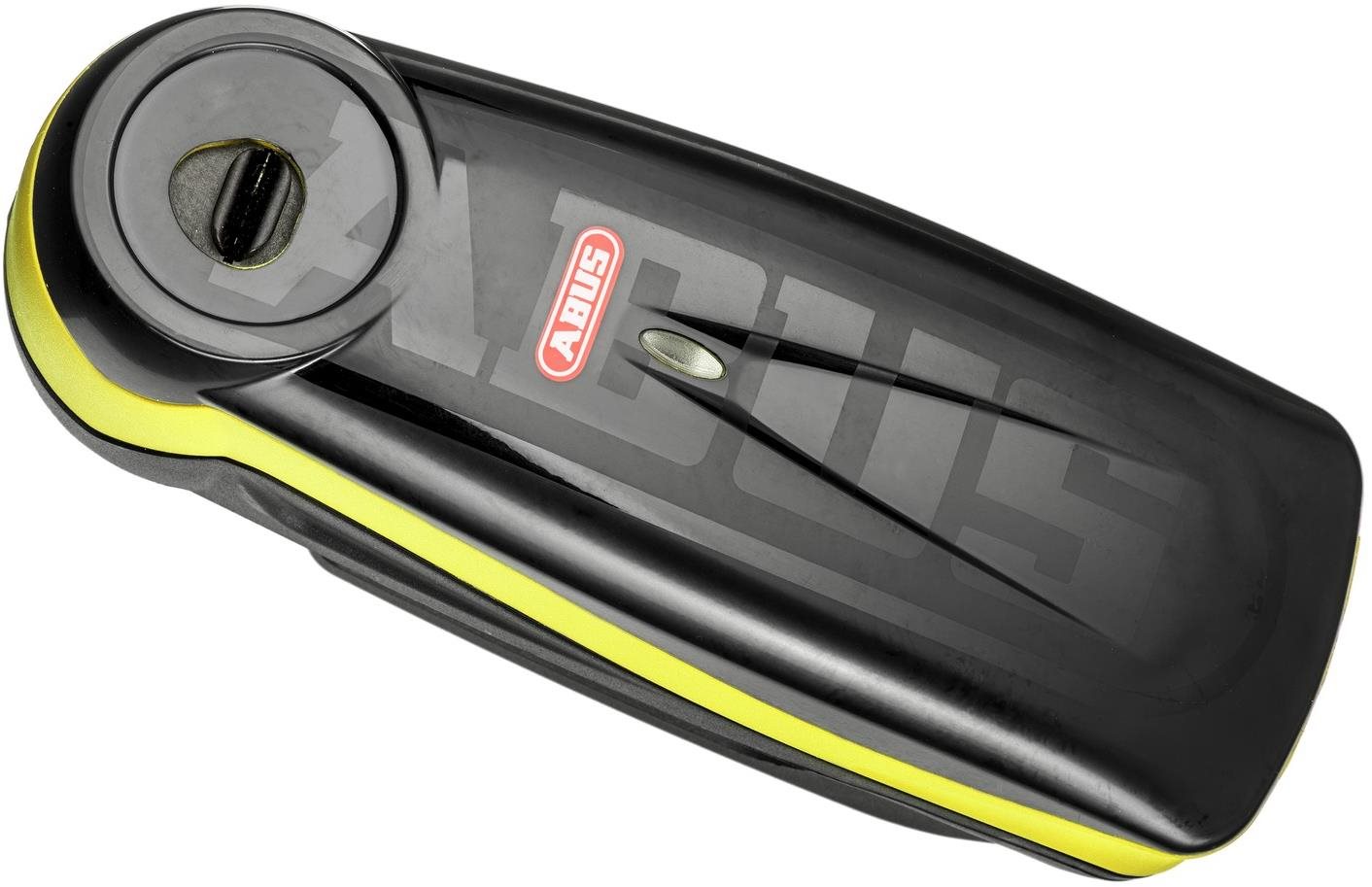 Abus zámok na kotúčovú brzdu s alarmom Detecto 7000 RS1, tŕň 3×5 mm, žltý