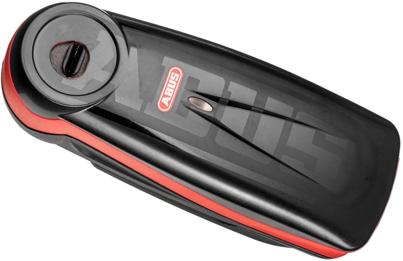 Abus zámok na kotúčovú brzdu s alarmom Detecto 7000 RS1, tŕň 3×5 mm, červený