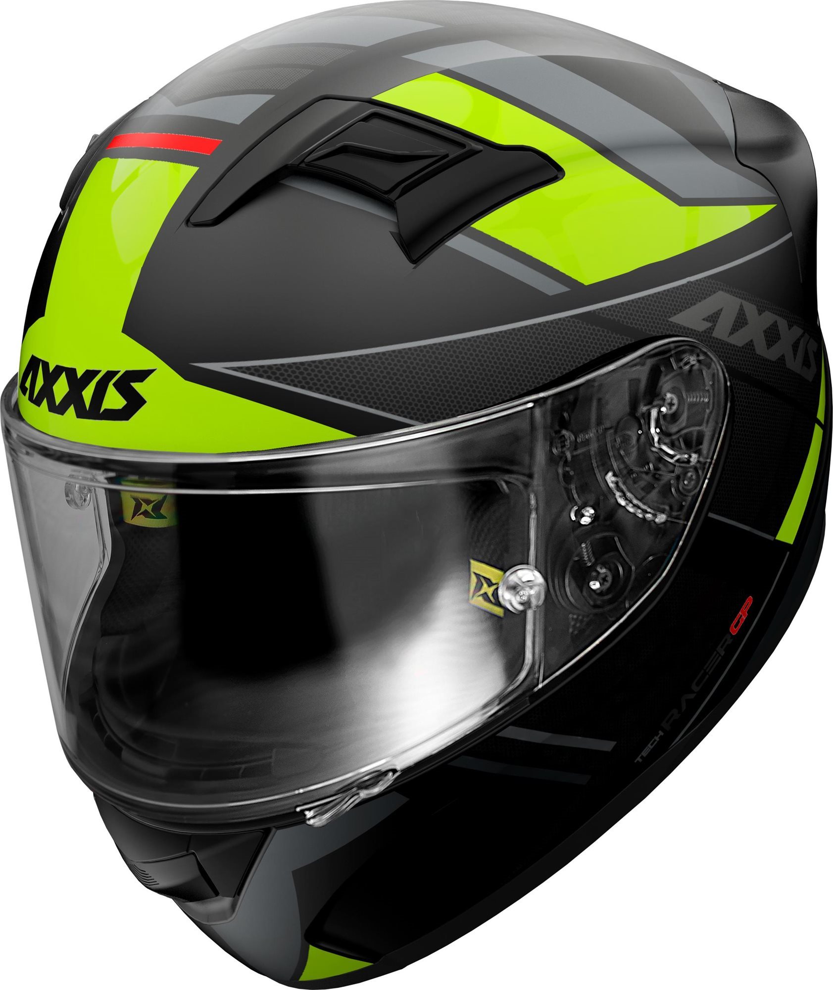 Axxis GP Racer SV Fiber Tech Integrálna prilba matná fluo žltá M