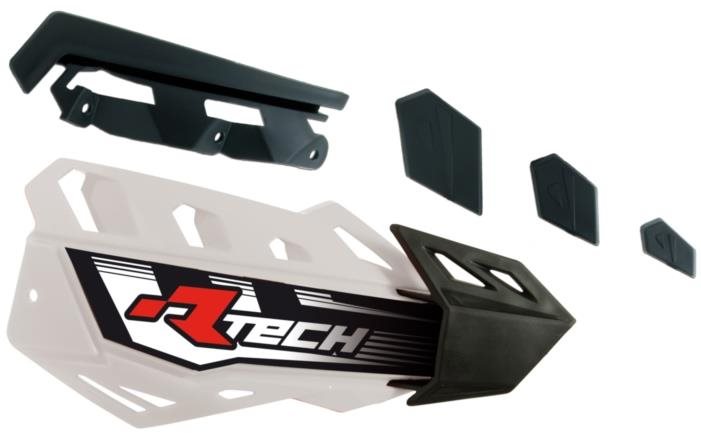 RTECH Plasty Krytov Páčok Flx/Flx Alu/Flx Atv, Bielo-Čierne, Pár