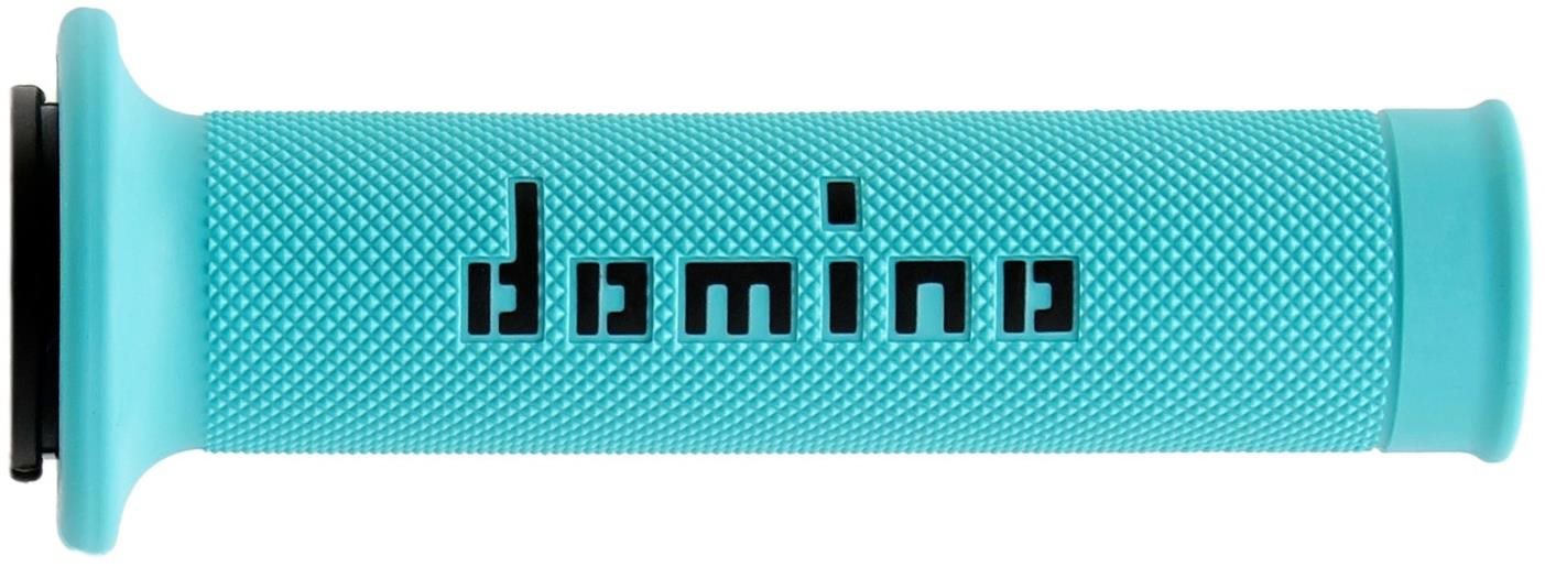 Domino gripy A010 road dĺžka 120 + 125 mm, azúrová-čierna