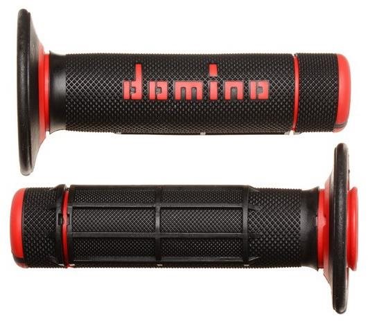 Domino gripy A020 offroad dĺžka 118 mm, čierno-červené