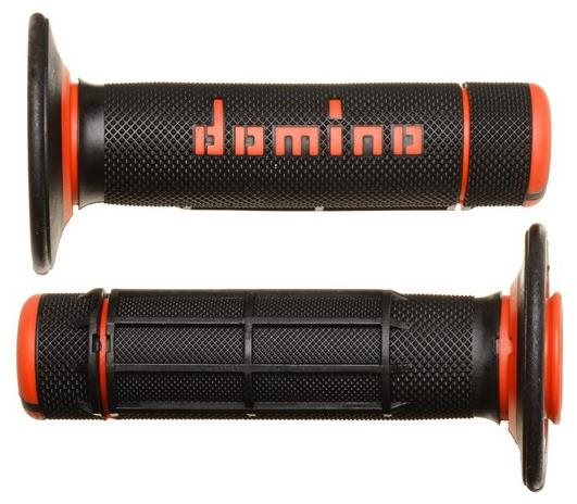 Domino gripy A020 offroad dĺžka 118 mm, čierno-oranžové