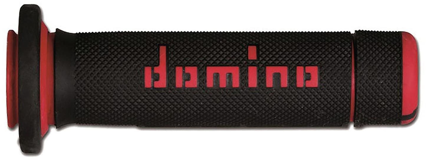 Domino gripy A180 ATV dĺžka 118 + 125 mm, čierno-červené