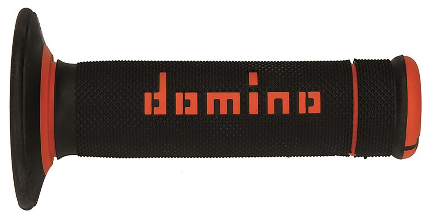 Domino gripy A190 offroad dĺžka 123 + 120 mm, čierno-oranžové