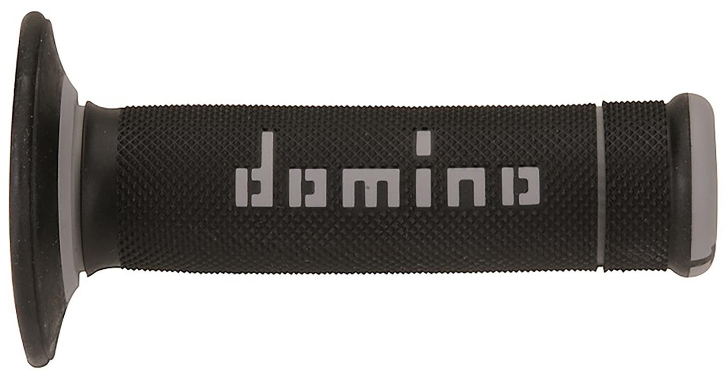 Domino gripy A190 offroad dĺžka 123 + 120 mm, čierno-sivé