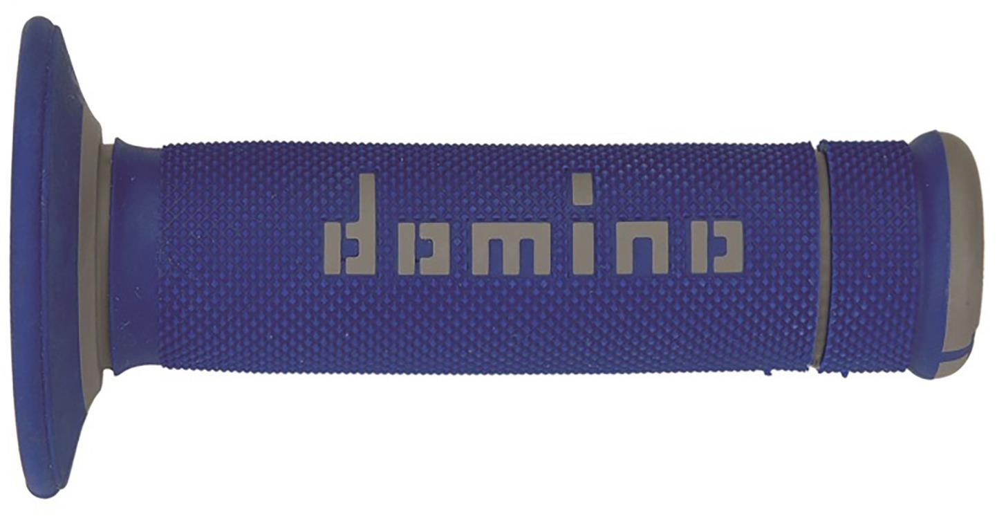 Domino gripy A190 offroad dĺžka 123 + 120 mm, modro-sivé