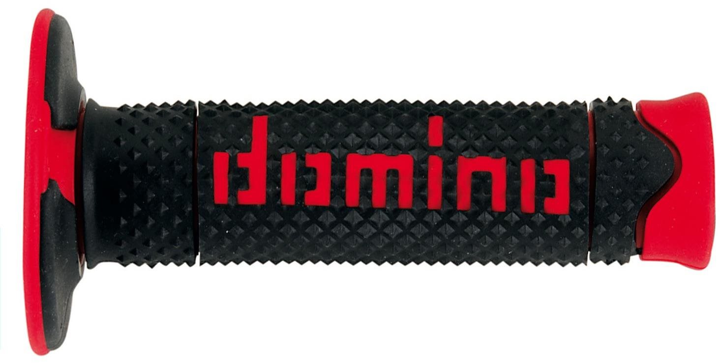 Domino gripy A260 offroad dĺžka 120 mm, čierno-červené