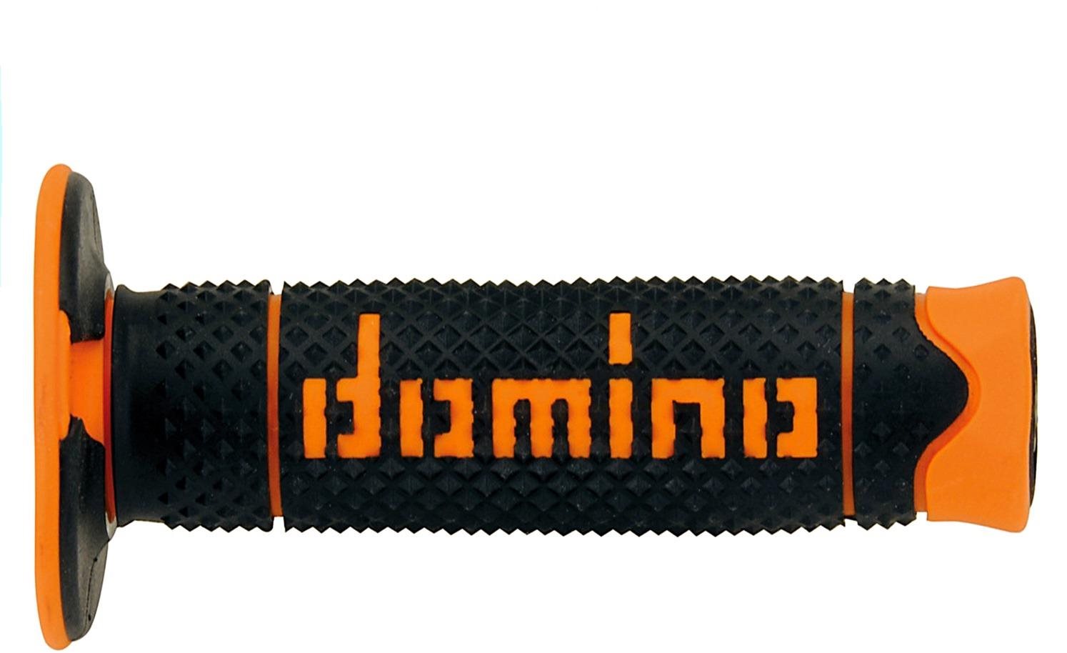 Domino gripy A260 offroad dĺžka 120 mm, čierno-oranžové