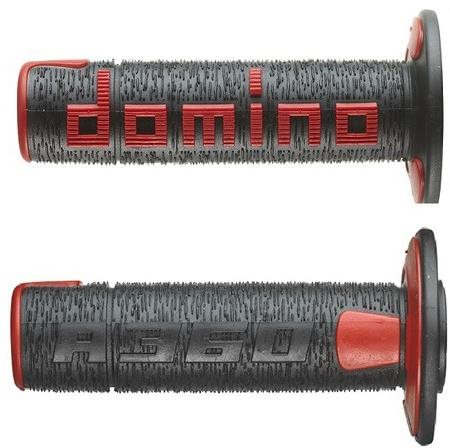 Domino gripy A360 offroad dĺžka 120 mm, čierno-červené