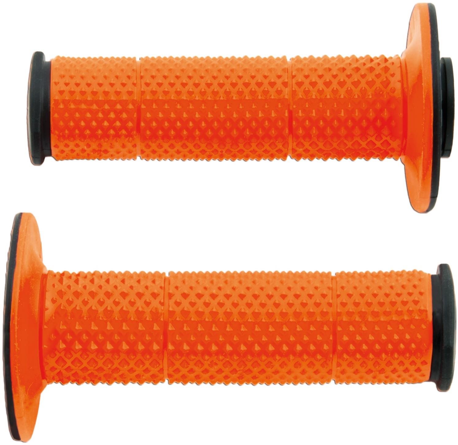 RTECH gripy Full Diamond, čierne/oranžové, extra mäkké, pár