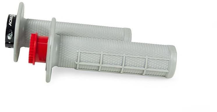 RTECH gripy lock-on R20 Half Waffle BETA RR 125-530, sivé, 1 pár