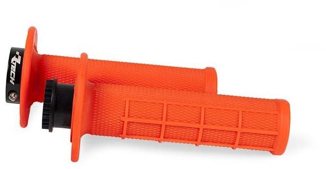 RTECH gripy lock-on R20 Half Waffle, neón oranžové, 1 pár