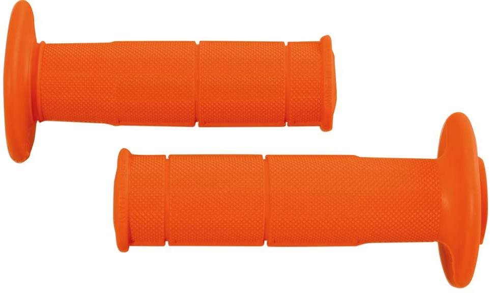 RTECH gripy Racing mäkké, oranžové, pár, dĺžka 116 mm