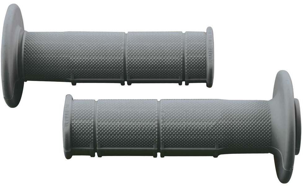 RTECH gripy Racing mäkké, sivé, pár, dĺžka 116 mm