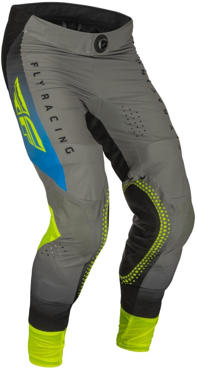 Fly Racing nohavice Lite, 2023 sivá/modrá/hi-vis veľkosť 30