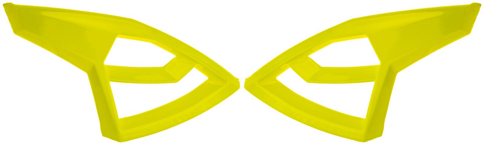 CASSIDA čelné kryty vrchná ventilácia pre prilby Cross Pro 2, žltá fluo