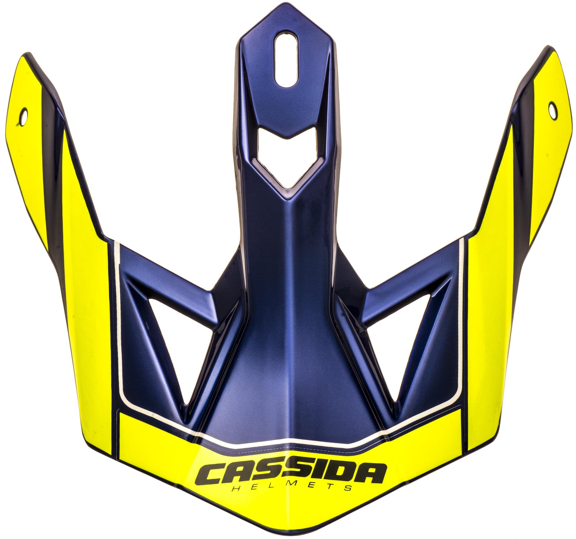 CASSIDA šilt pre prilby Cross Pro 2, žltá fluo/modrá perleť