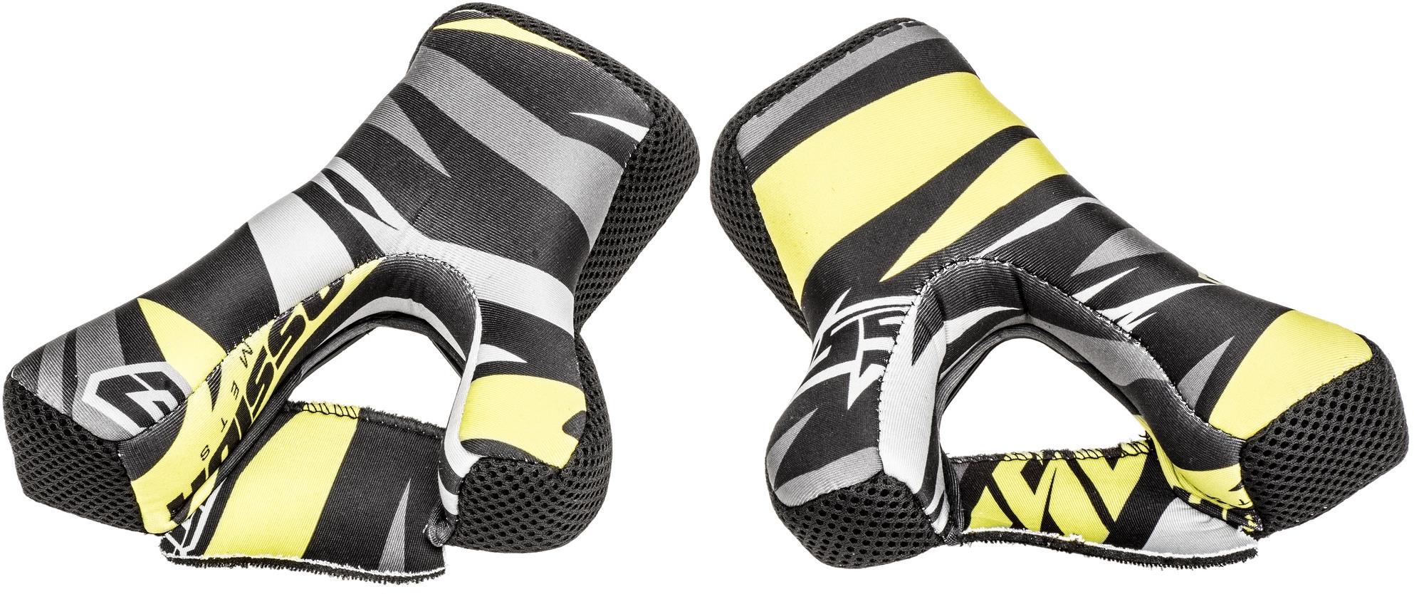 CASSIDA lícnica interiéru pre prilby Cross Pro II, žltá fluo/čierna/biela/sivá, veľ. S
