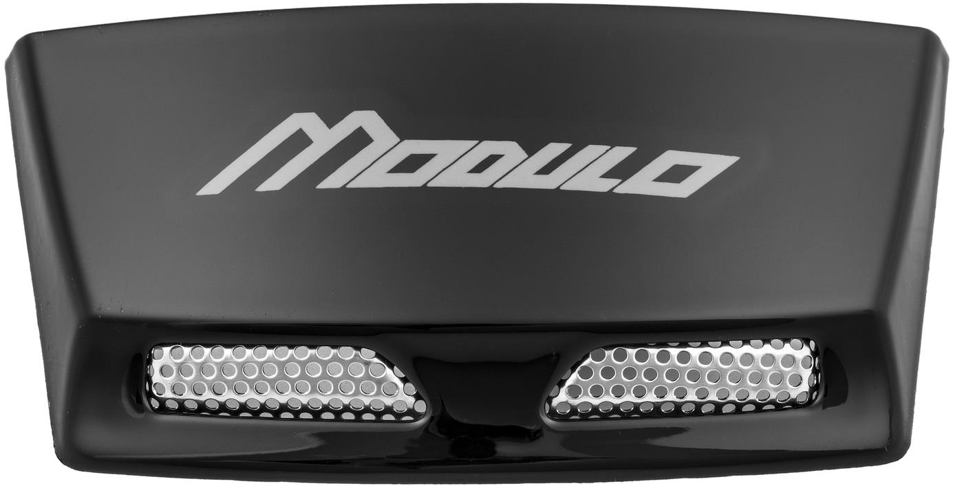 CASSIDA zadné kryty ventilácie pre prilby Modulo 2.0, čierna lesklá, vrátane bieleho loga