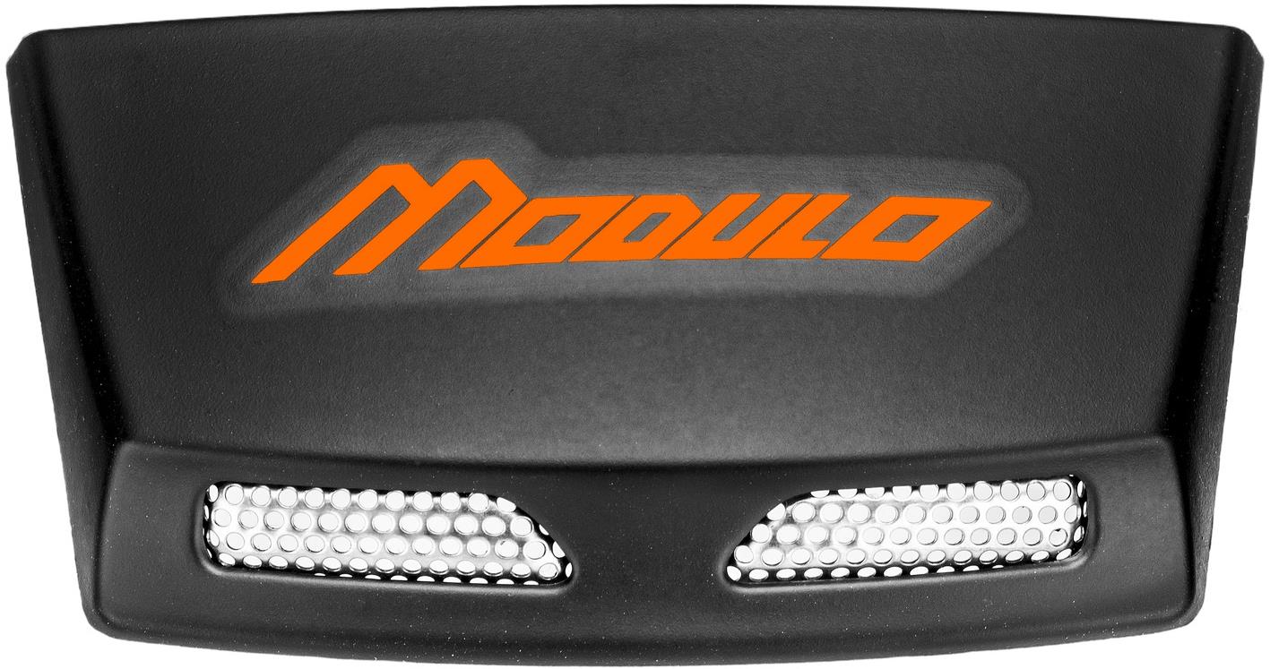 CASSIDA zadné kryty ventilácia pre prilby Modulo 2.0, čierna matná, vrátane oranžového loga