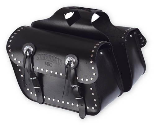 A-PRO SPORT – čierne kožené bočné tašky