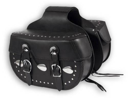 A-PRO ARIZONA – čierne kožené bočné tašky