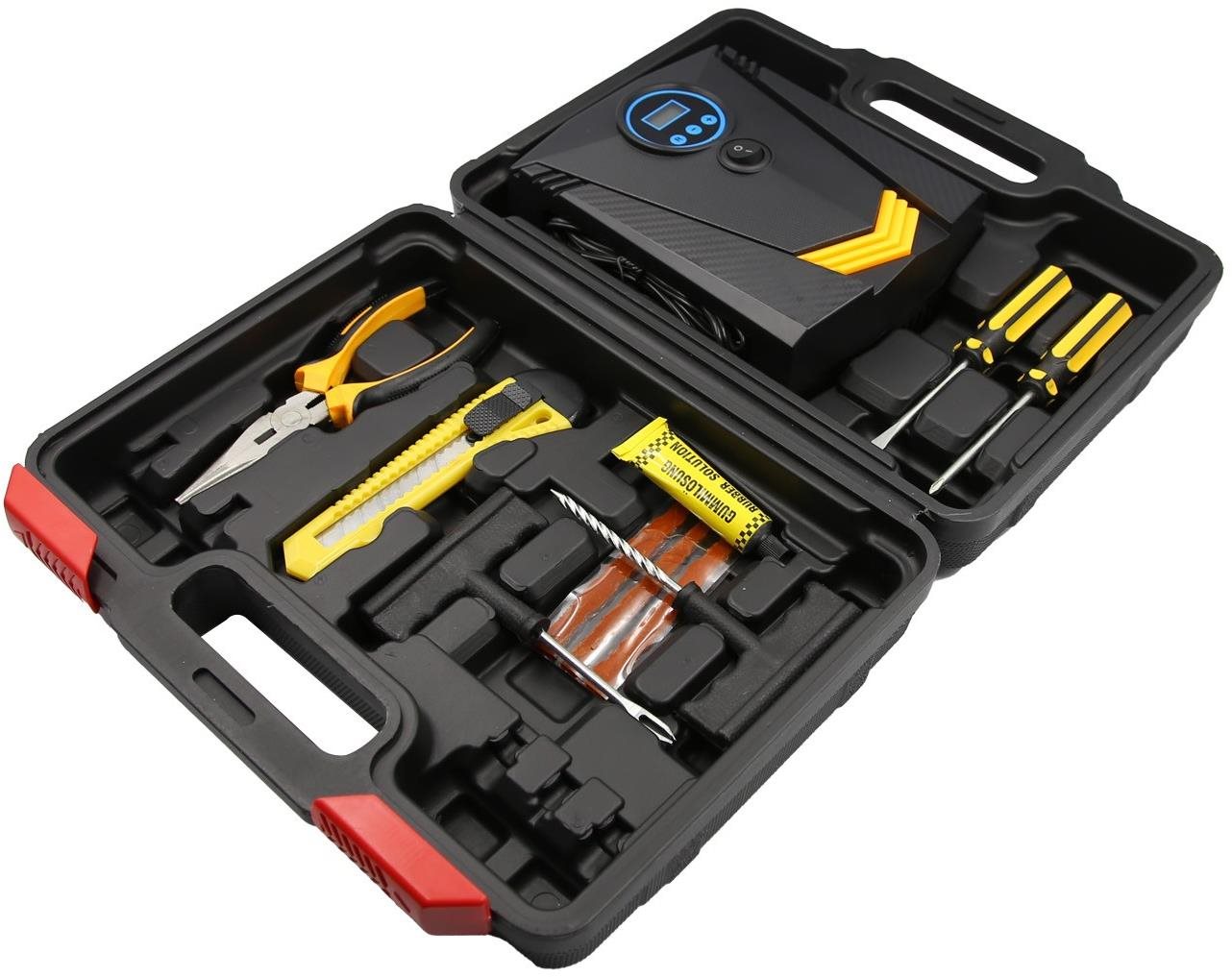 SEFIS KIT súprava na opravu bezdušových pneumatík s kompresorom