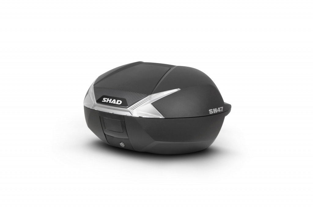 SHAD Vrchný kufor na motorku SH47 čierna/biela