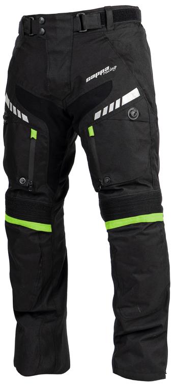 Cappa Racing moto nohavice Fiorano, pánske, čierne, veľkosť 2XL