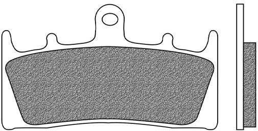 NEWFREN brzdové doštičky M502-1010, zmes Road Touring Sintered, 2 ks