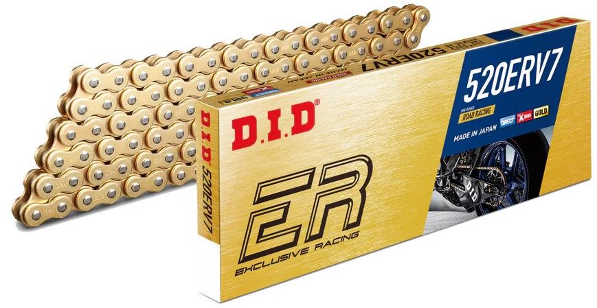 D.I.D Chain Street závodná reťaz 520ERV7 120 L zlatá/zlatá