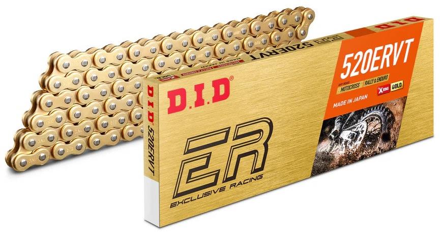 D.I.D Chain Závodná reťaz enduro 520ERVT 120 L zlatá/zlatá