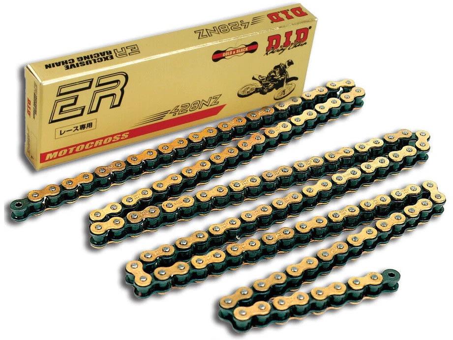 D.I.D Chain Zosilnená netesnená reťaz 428NZ SDH 122 L zlatá/čierna