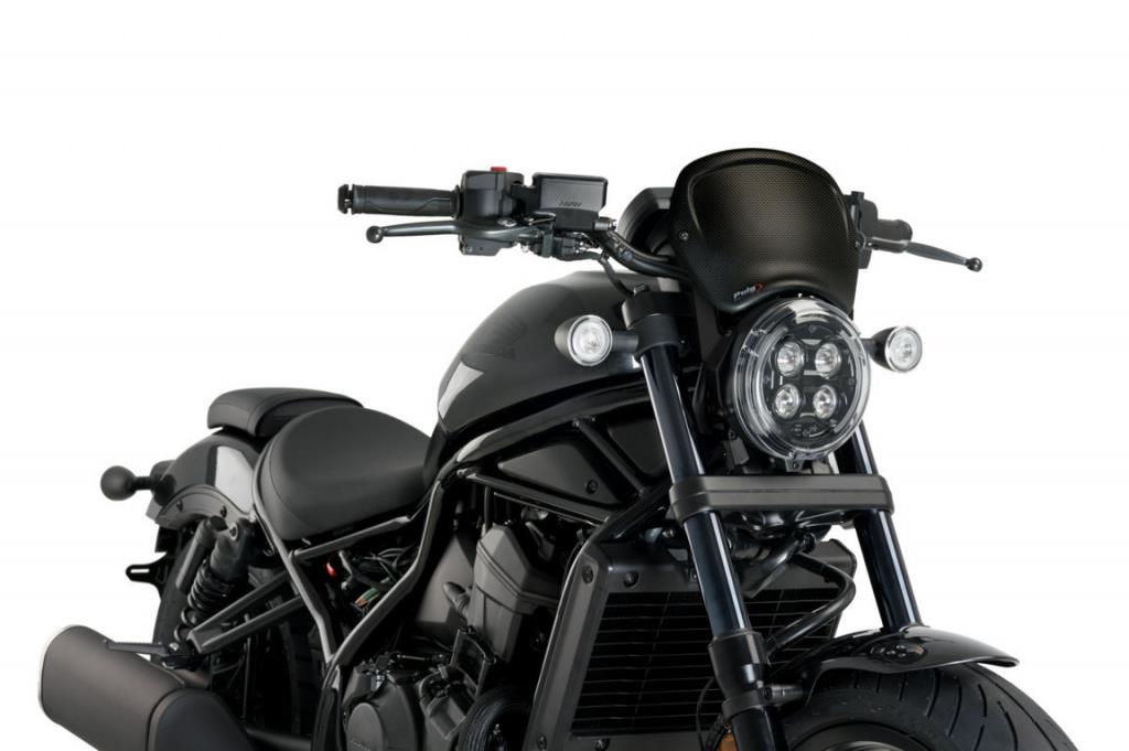 PUIG Plexi štít FRONTAL PLATE karbónový vzhľad, 140.20821C