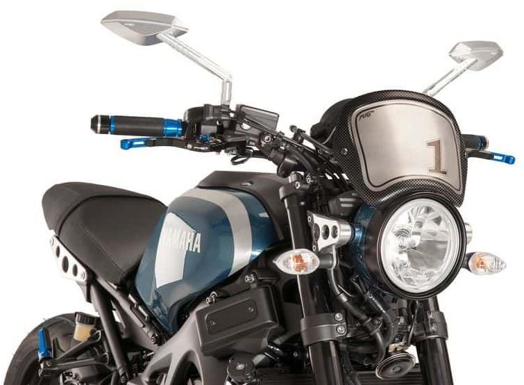 PUIG Plexi štít FRONTAL PLATE karbónový vzhľad, 140.9168C