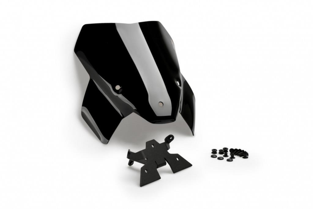 PUIG Plexi štít NEW. GEN SPORT čierny, 290 × 285, 140.20886N