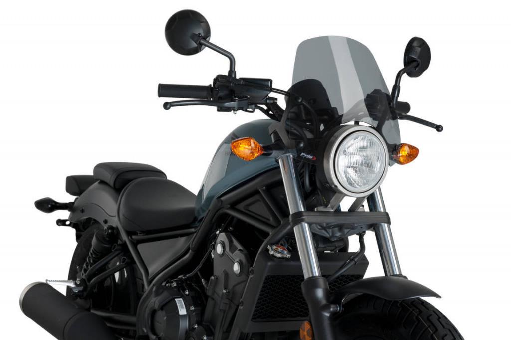PUIG Plexi štít NEW. GEN SPORT dymová, 325 × 320, 140.3829H