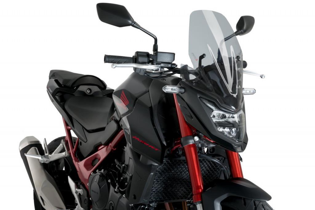 PUIG Plexi štít NEW. GEN TOURING dymová, 444 × 270, 140.21480H
