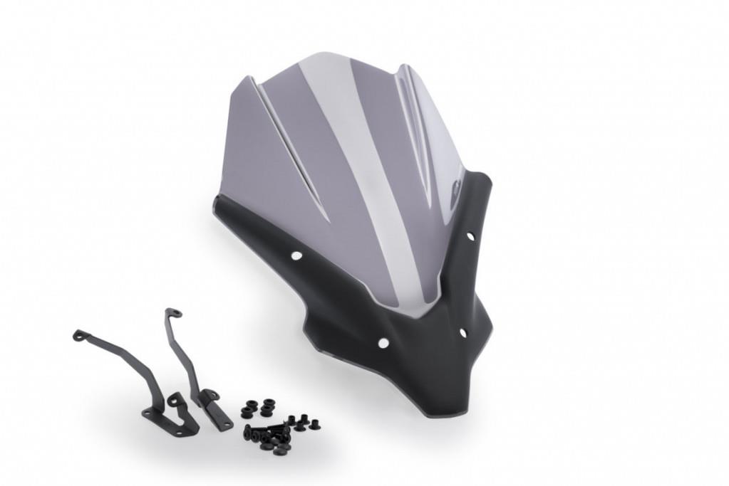 PUIG Plexi štít NEW. GEN TOURING dymová, 445 × 310, 140.20619H