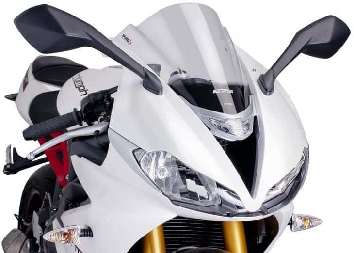 PUIG Plexi štít RACING priehľadný, 390 × 300, 140.6498W