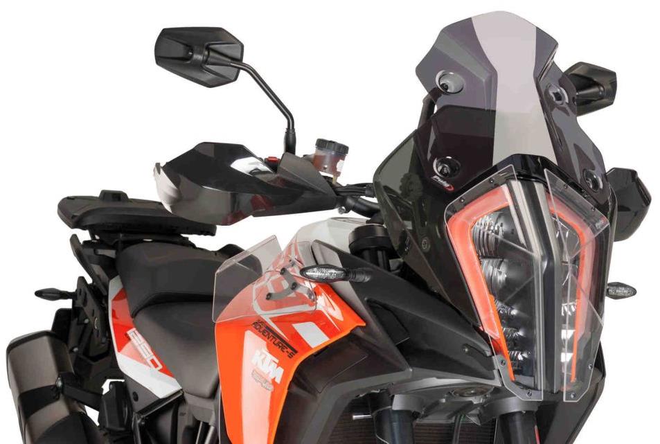 PUIG Plexi štít RACING tmavá dymová, 290 × 310, 140.9716F