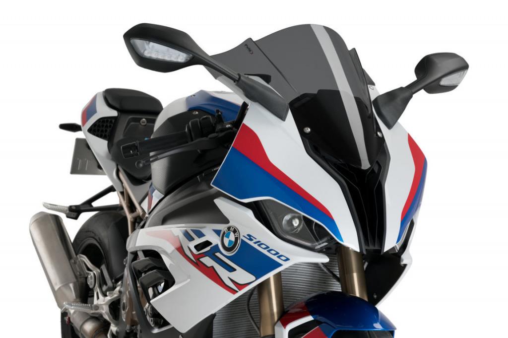 PUIG Plexi štít RACING tmavá dymová, 445 × 425, 140.3571F