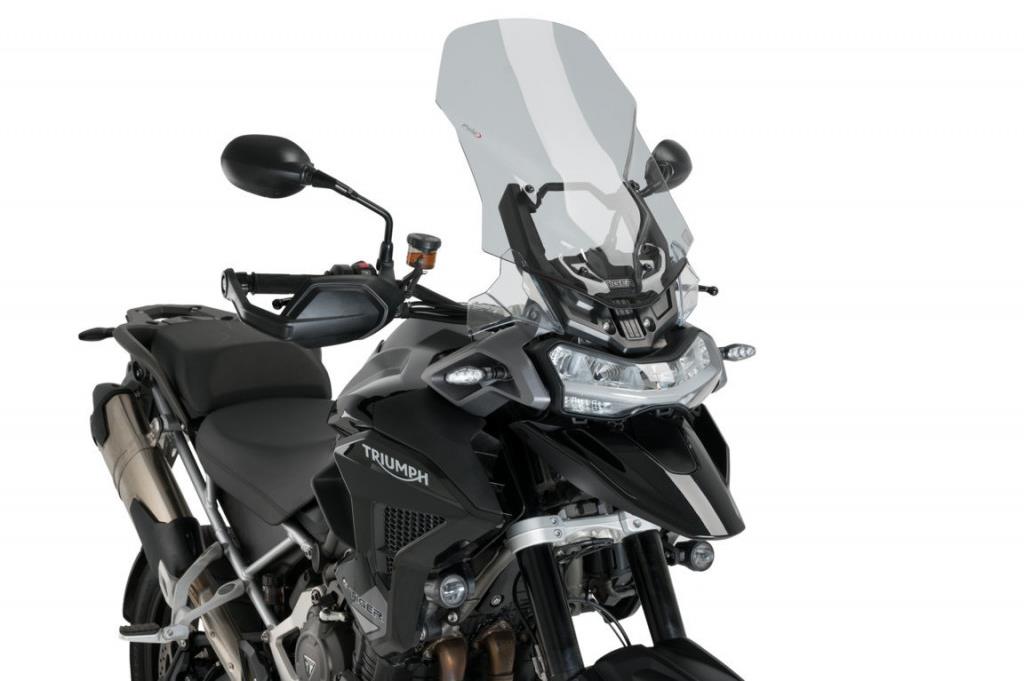 PUIG Plexi štít TOURING dymový, 530 × 395, 140.21336H
