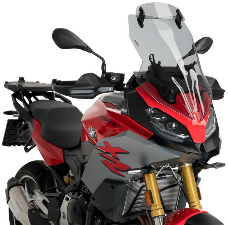 PUIG Plexi štít TOURING WITH VISOR dymový, 565 × 360, 140.20392H