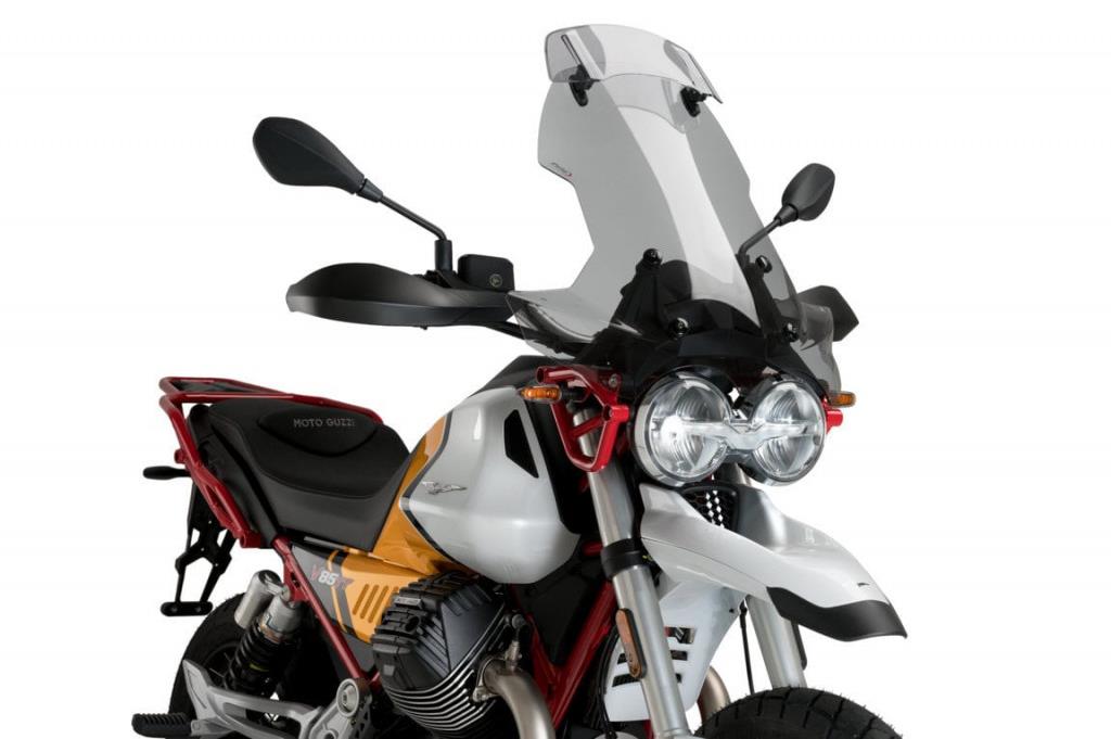 PUIG Plexi štít TOURING WITH VISOR dymový, 645 × 560, 140.21442H